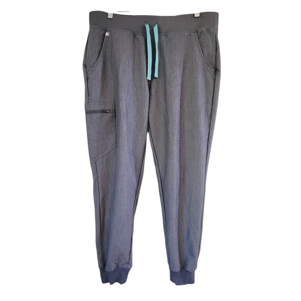 Figs Zamora Jogger Scrub Pants™ Womens Size Medium Gray Technical Collection